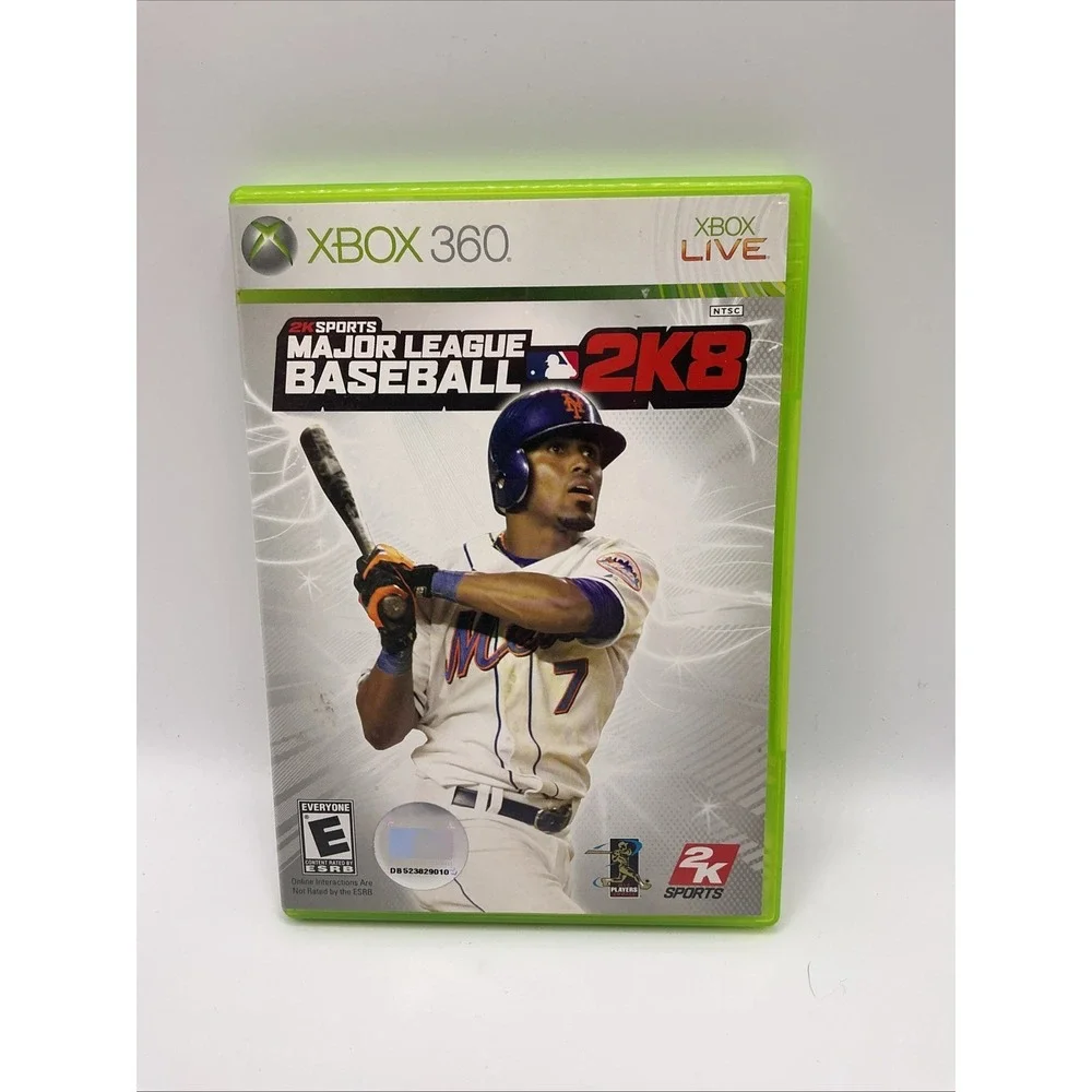 Major League Baseball 2K8 (Microsoft Xbox 360, 2008) CIB, Original White Label